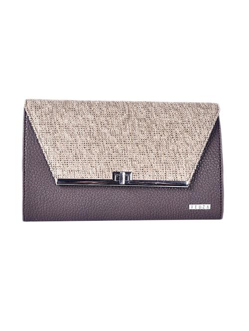 brown leatherette clutch - 12965810 - Very Small Image - 1