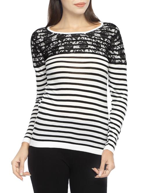 white viscose regular top - 12966922 - Very Small Image - 1