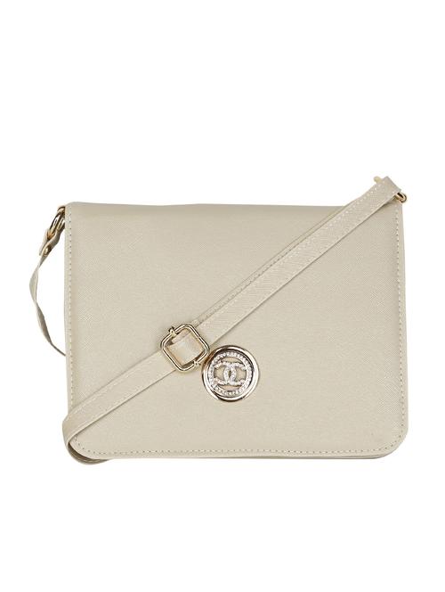 beige leatherette sling bag - 12967273 - Very Small Image - 1