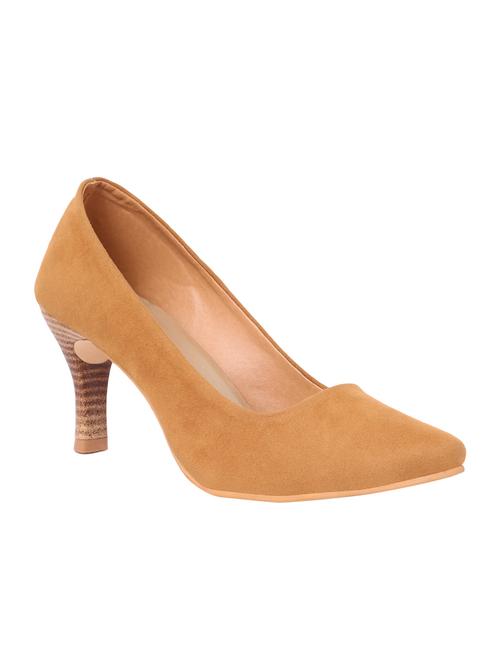 brown suede slip on pumps - 12971367 - Very Small Image - 1