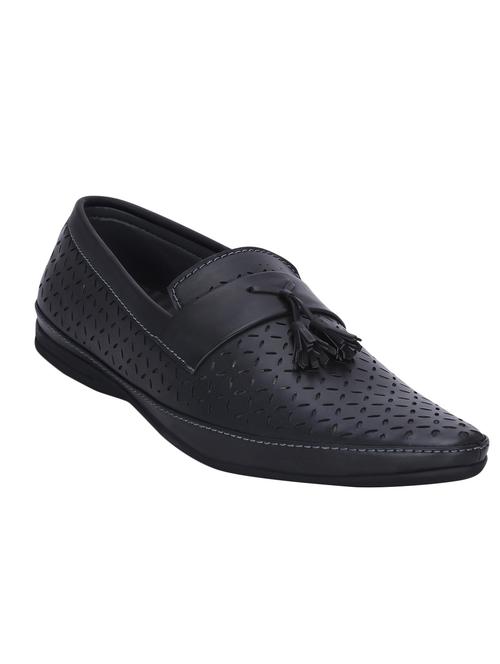 black leatherette casual slip on - 12973435 - Very Small Image - 1