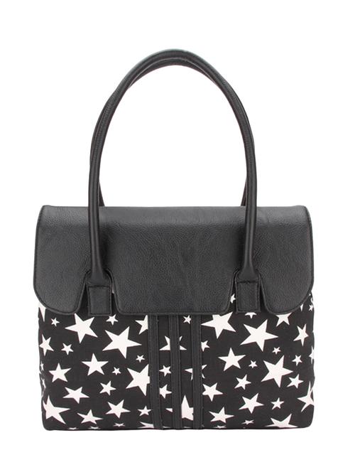 black leatherette satchel - 12977006 - Very Small Image - 1