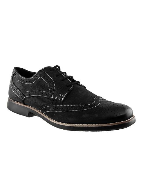 black leather lace up derby - 12977270 - Very Small Image - 1