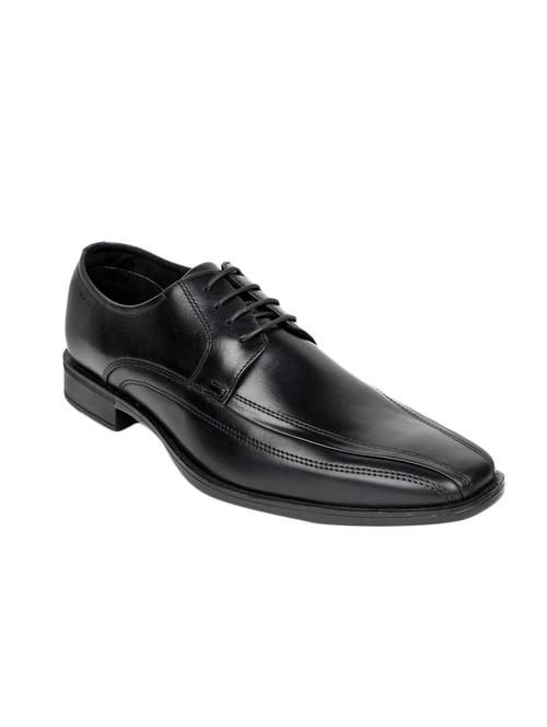 black leatherette lace up derby - 12977292 - Very Small Image - 1