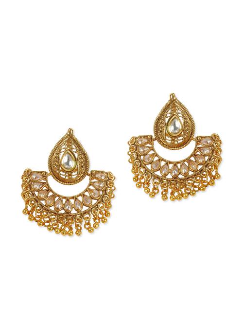 white metal chandelier earrings - 12978242 - Very Small Image - 1