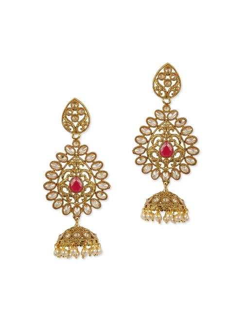 pink metal balli earring - 12978272 - Very Small Image - 1