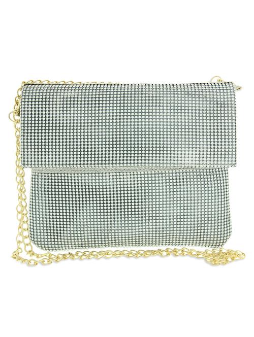silver embellished suede clutch - 1297862 - Very Small Image - 1