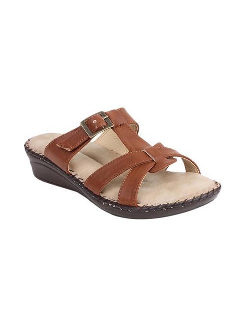 brown slip on slippers - 12983045 - Very Small Image - 1
