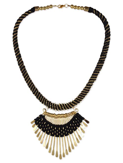 black metal short necklace - 12985575 - Very Small Image - 1