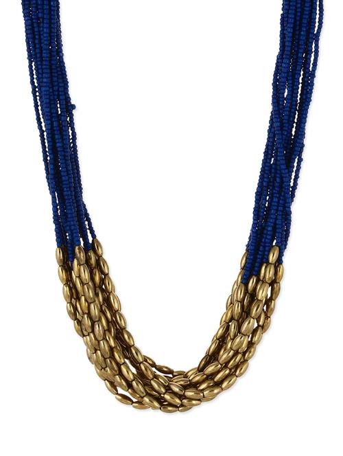 blue plastic long necklace - 12986916 - Very Small Image - 1