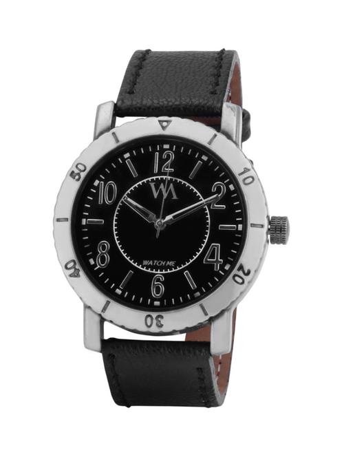 watch me black men genuine leather swiss wrist watch watch me-075-bx - 12986952 - Very Small Image - 1