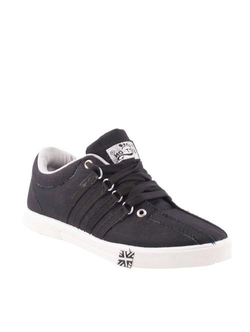black canvas lace up sneaker - 12987860 - Very Small Image - 1