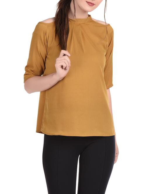 women's straight mock neck top - 12994076 - Very Small Image - 1