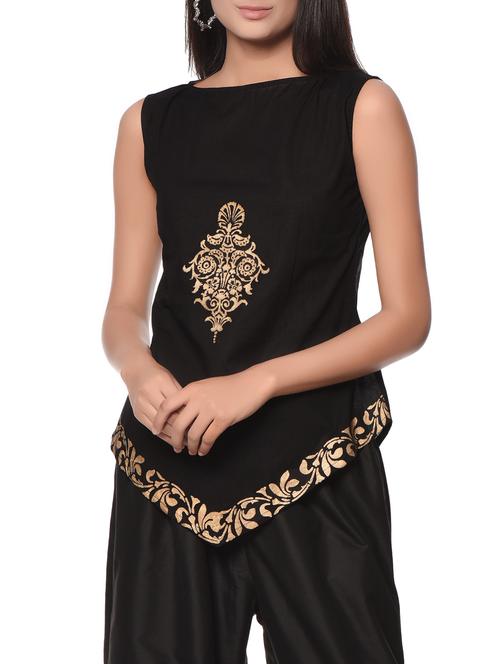 black cotton top - 12999759 - Very Small Image - 1