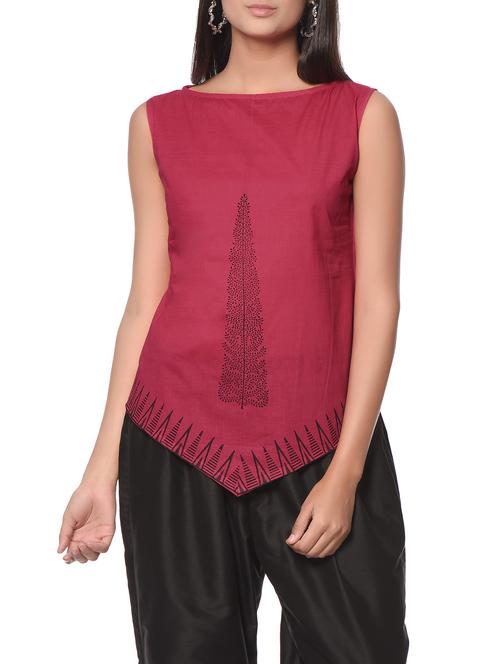 pink cotton top - 12999761 - Very Small Image - 1
