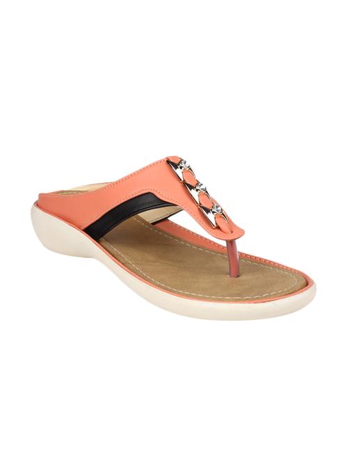 orange open thong sandal - 13003636 - Very Small Image - 1