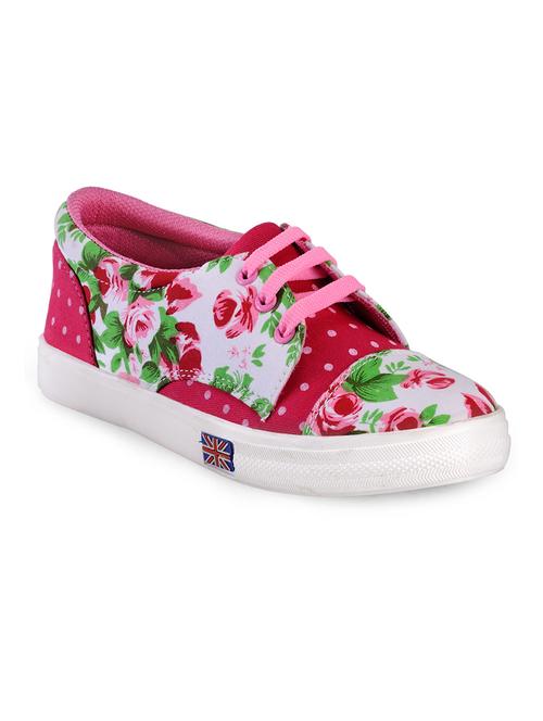 pink canvas plimsolls sneakers - 13006888 - Very Small Image - 1