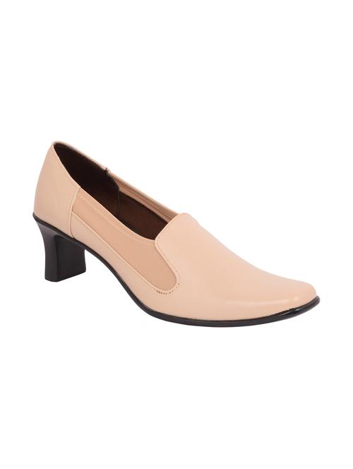 beige leather slip on formal shoes - 13008817 - Very Small Image - 1