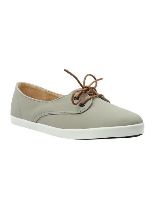 grey synthetic casual shoes - 13009863 - Very Small Image - 1