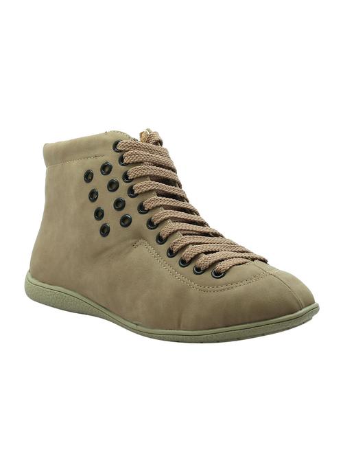 beige lace up casual shoe - 13009892 - Very Small Image - 1