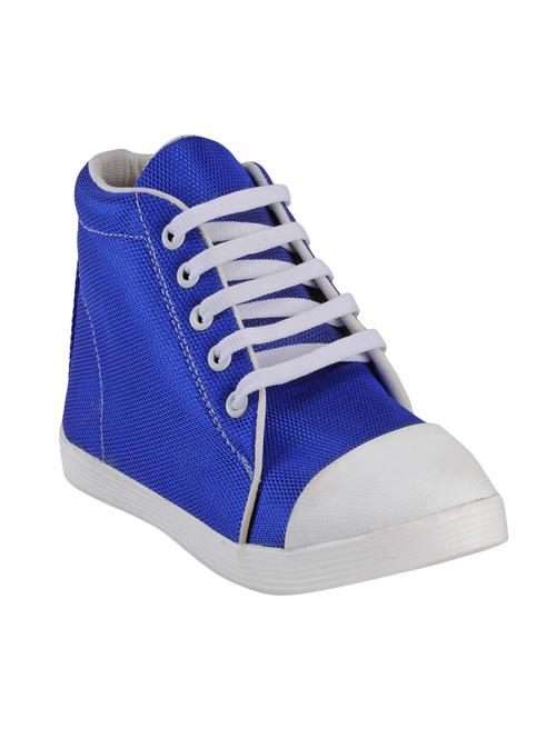blue canvas laceup sneakers - 13012029 - Very Small Image - 1