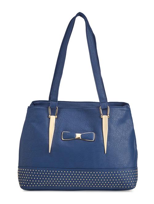 blue leatherette handbag - 13012494 - Very Small Image - 1