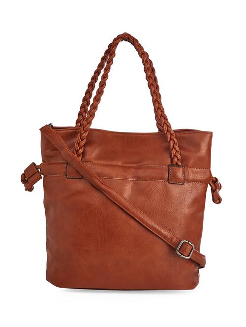 brown leatherette handbag - 13012552 - Very Small Image - 1