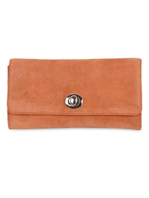 orange suede leather wallet - 1301558 - Very Small Image - 1