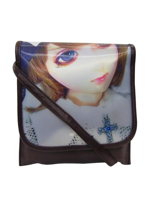 black leatherette sling bag - 13022337 - Very Small Image - 1