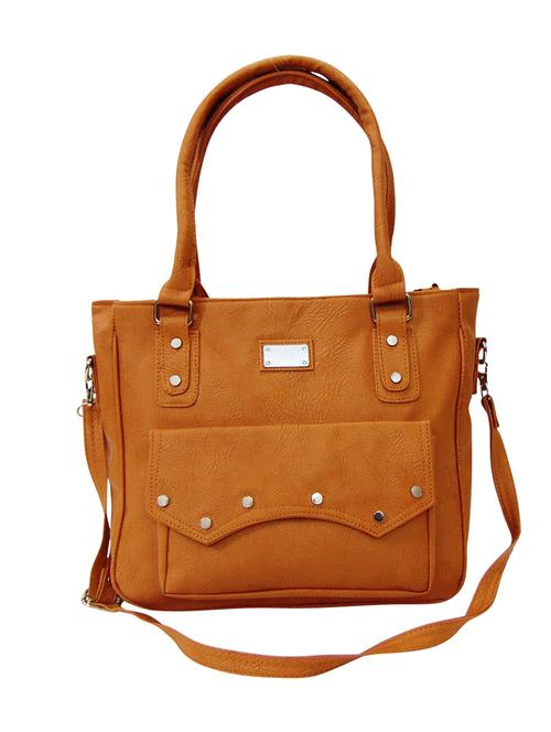 brown leatherette handbag - 13022347 - Very Small Image - 1