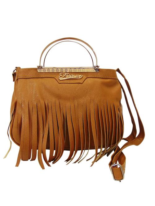 beige leatherette sling bag - 13022351 - Very Small Image - 1