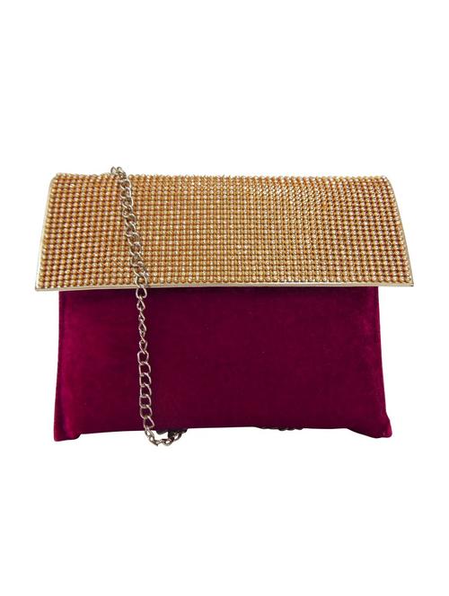 pink velvet sling bag - 13022358 - Very Small Image - 1