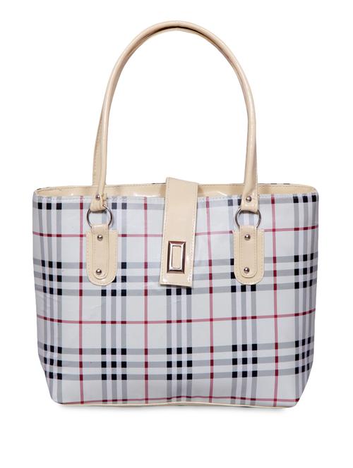 white leatherette handbag - 1302629 - Very Small Image - 1