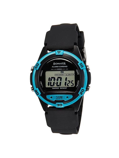 sonata digital grey dial men's watch - 77046pp01 - 13029573 - Very Small Image - 1