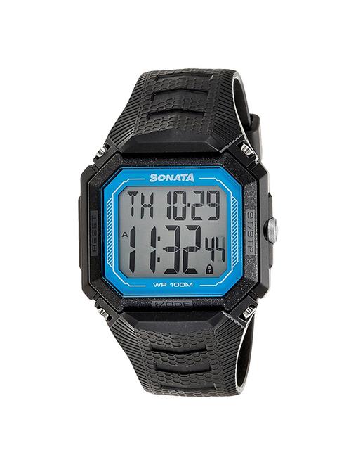 sonata sonata touch screen digital grey dial men's watch - 77048pp04 - 13029593 - Very Small Image - 1