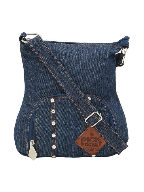 blue canvas sling bag - 13037265 - Very Small Image - 1