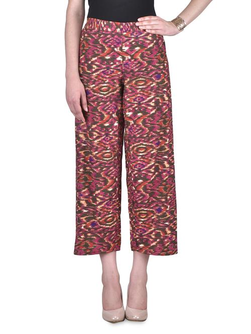 multicolored cotton printed palazzo - 1303976 - Very Small Image - 1