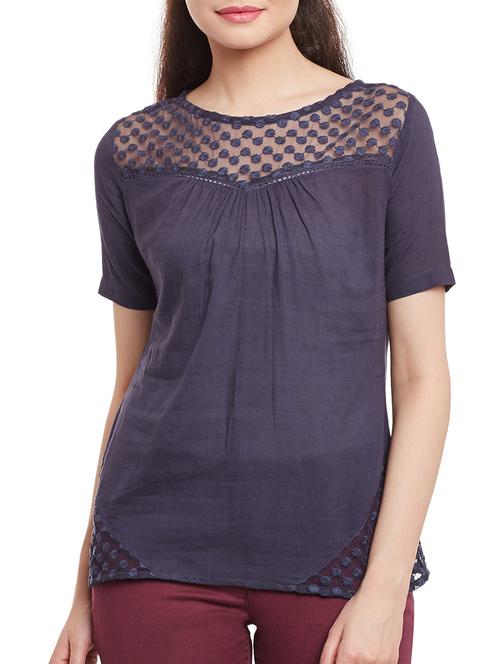 blue cotton top - 13041023 - Very Small Image - 1