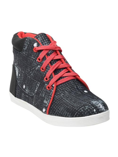 black canvas laceup sneakers - 13046843 - Very Small Image - 1