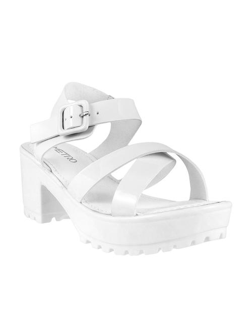 white ankle strap sandal - 13050768 - Very Small Image - 1