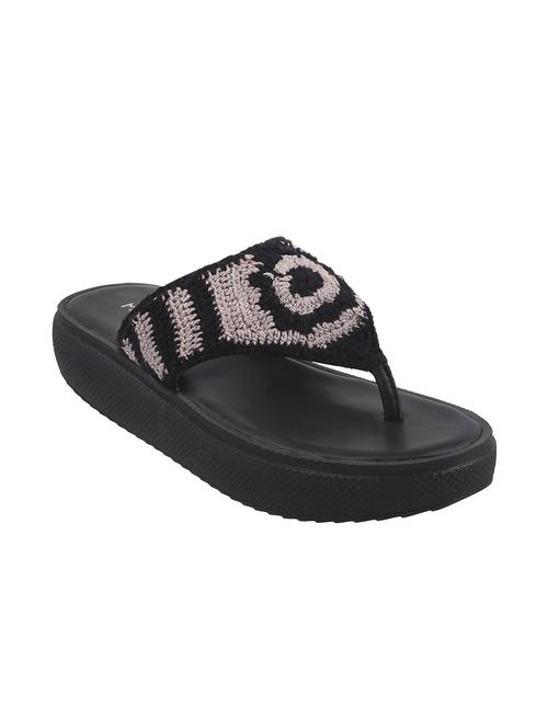black rubber platforms sandals - 13051021 - Very Small Image - 1