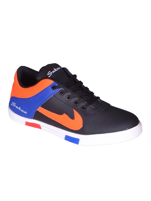 multi colored leatherette lace up sneaker - 13052817 - Very Small Image - 1