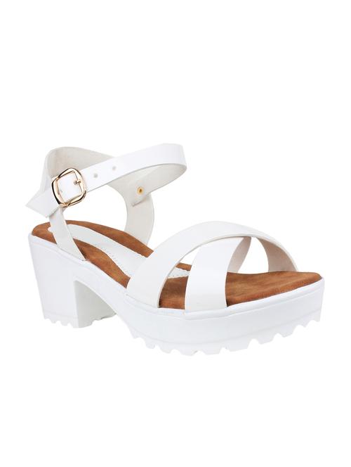 white ankle strap sandal - 13057156 - Very Small Image - 1