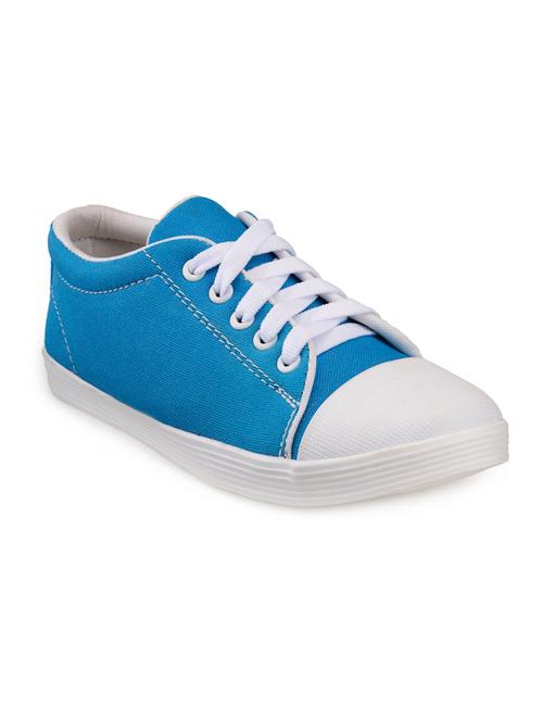 blue canvas laceup sneakers - 13064499 - Very Small Image - 1