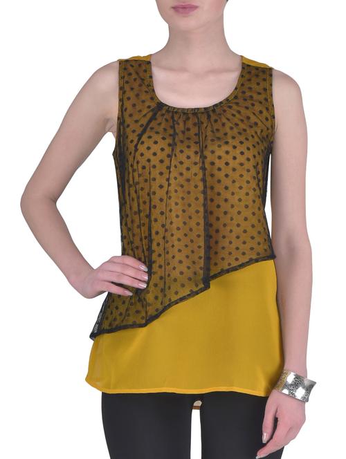 yellow printed top - 1306566 - Very Small Image - 1
