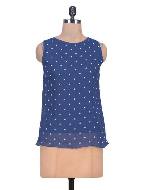 blue polka doted top - 1306664 - Very Small Image - 1