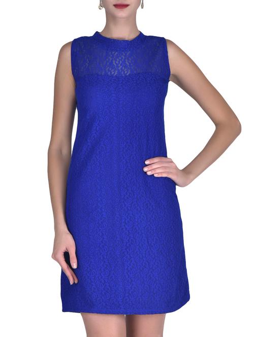 blue net party wear dress - 1306766 - Very Small Image - 1