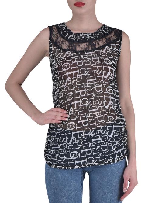 black and white printed top - 1306772 - Very Small Image - 1