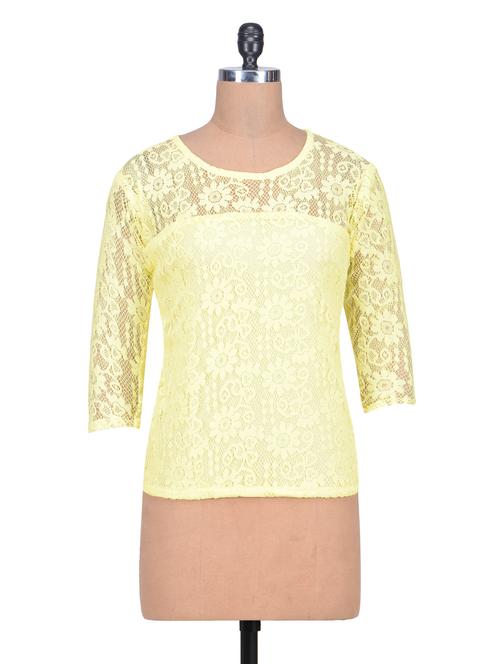 yellow net top - 1306776 - Very Small Image - 1