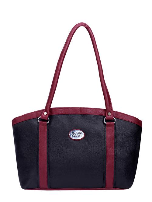 black leatherette handbag - 13073464 - Very Small Image - 1